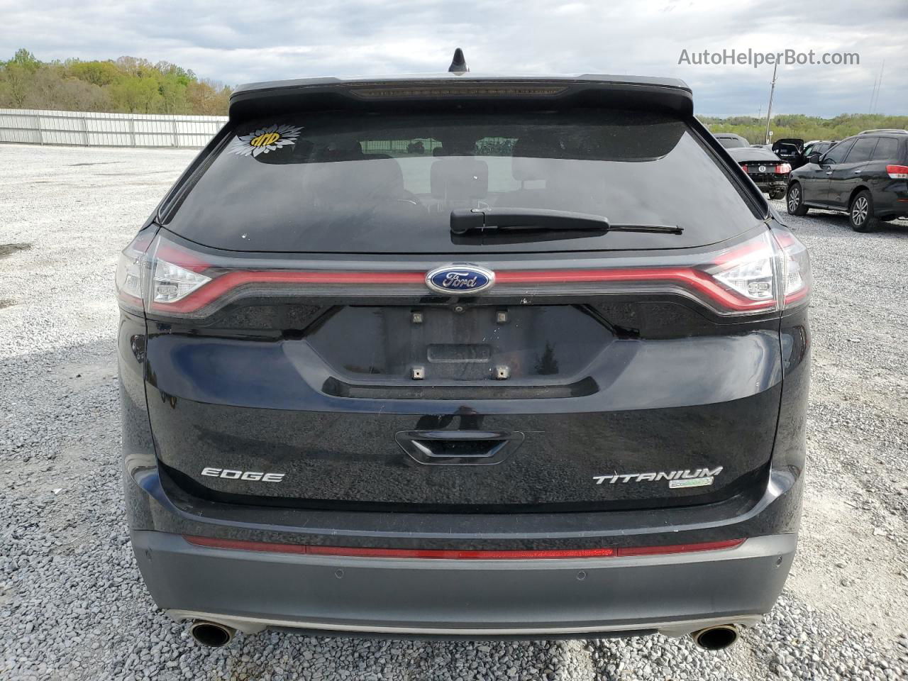 2017 Ford Edge Titanium Черный vin: 2FMPK3K95HBB97727