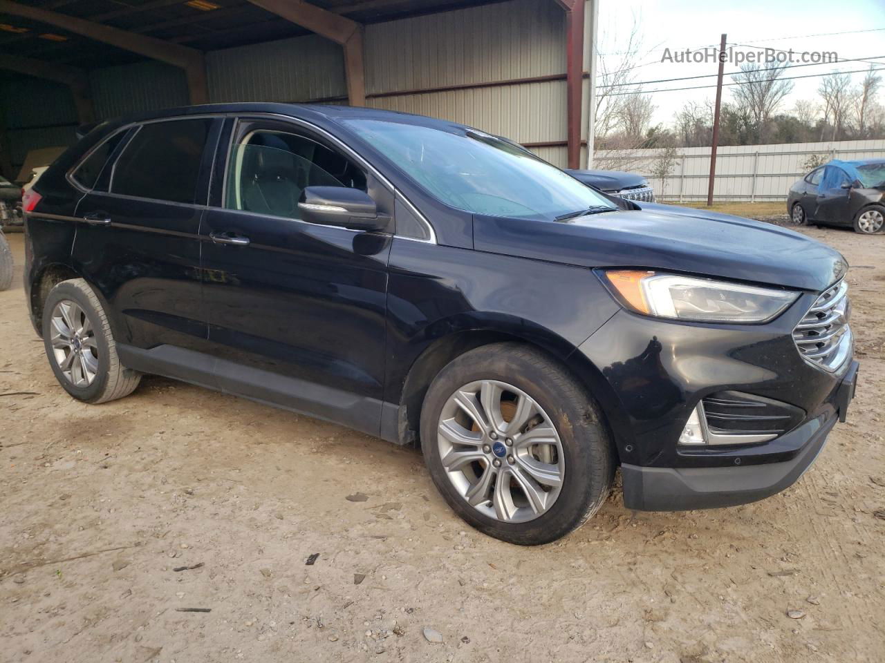 2019 Ford Edge Titanium Black vin: 2FMPK3K95KBB53573