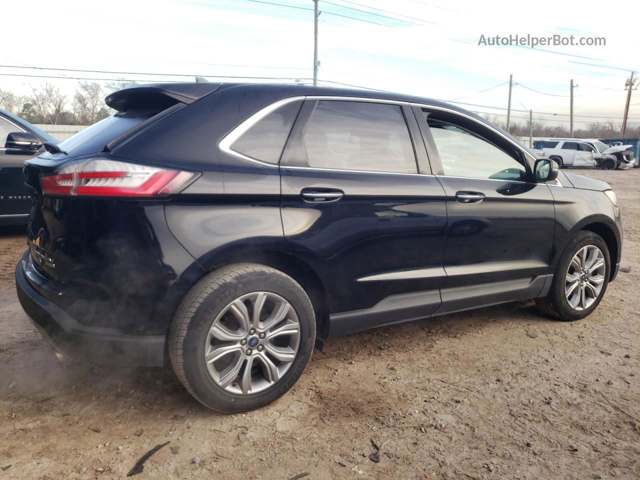 2019 Ford Edge Titanium Black vin: 2FMPK3K95KBB53573