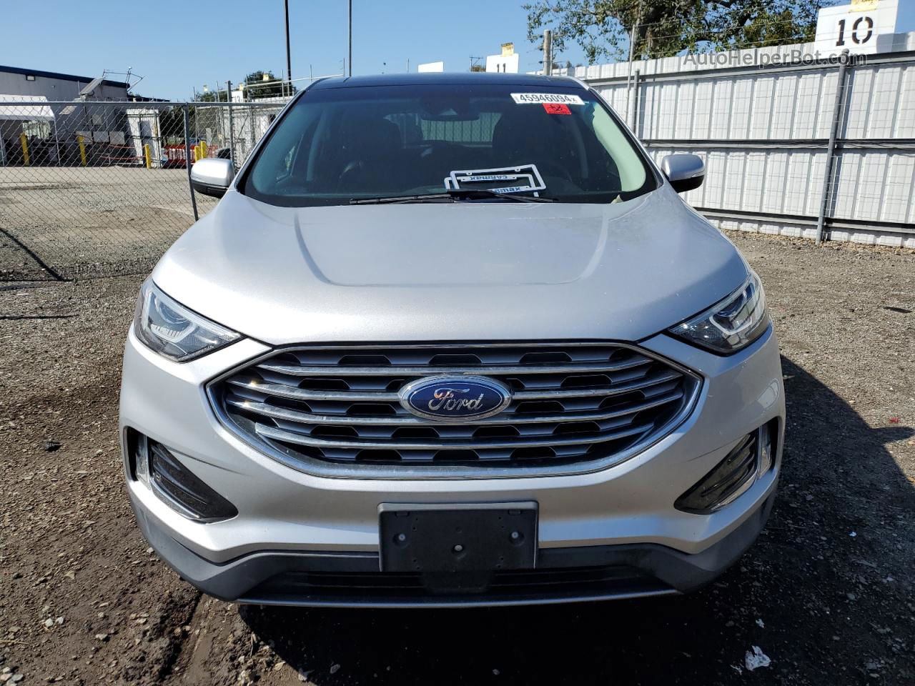 2019 Ford Edge Titanium Silver vin: 2FMPK3K95KBC48778