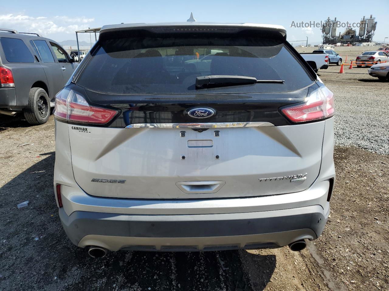 2019 Ford Edge Titanium Silver vin: 2FMPK3K95KBC48778