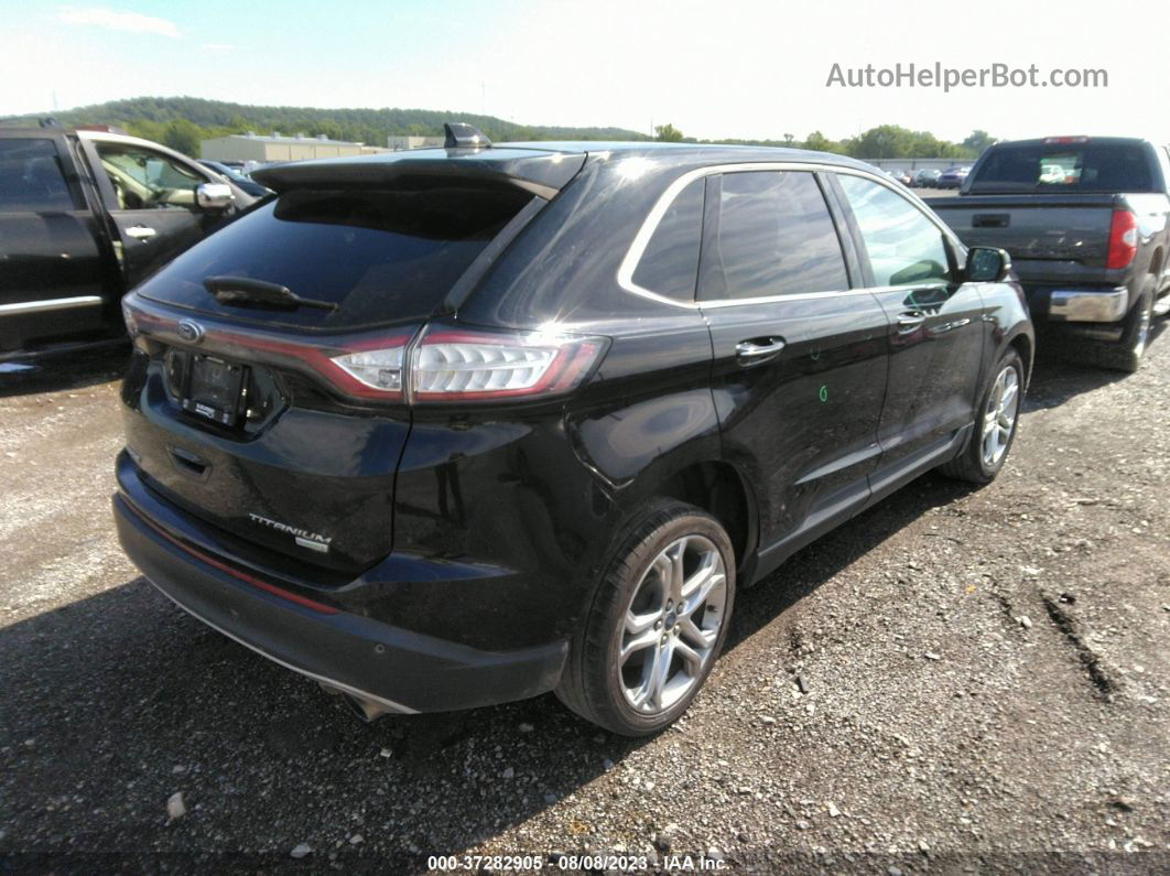 2017 Ford Edge Titanium Black vin: 2FMPK3K96HBB12443