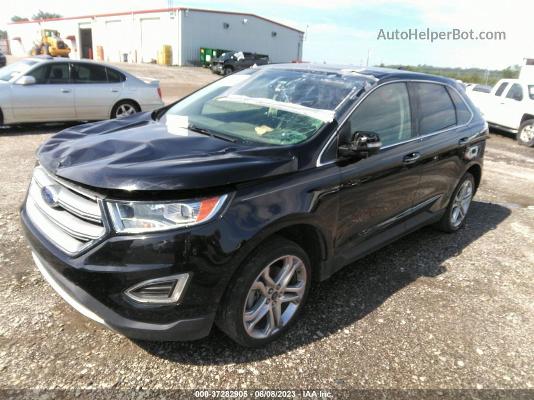 2017 Ford Edge Titanium Black vin: 2FMPK3K96HBB12443