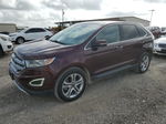 2017 Ford Edge Titanium Burgundy vin: 2FMPK3K96HBC54615