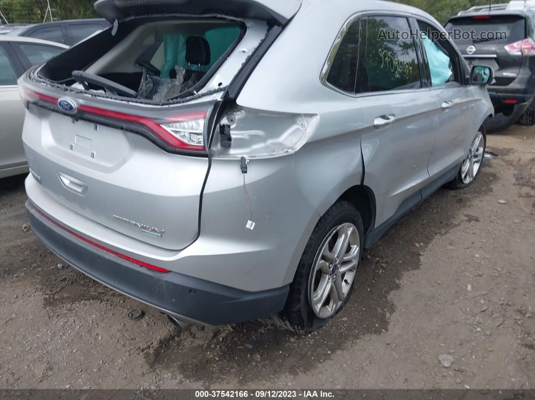 2018 Ford Edge Titanium Серебряный vin: 2FMPK3K96JBB19687