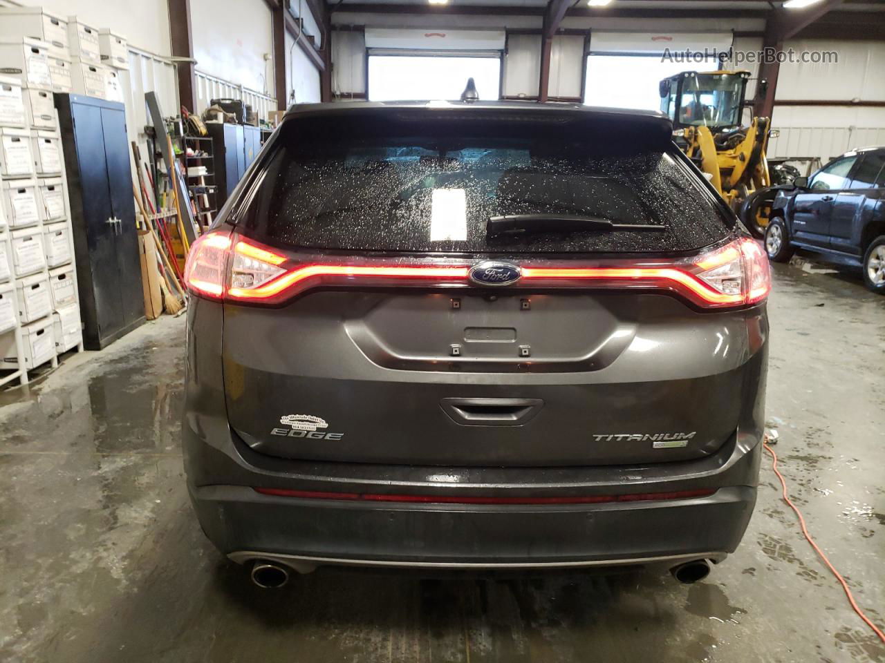 2018 Ford Edge Titanium Gray vin: 2FMPK3K96JBB67562