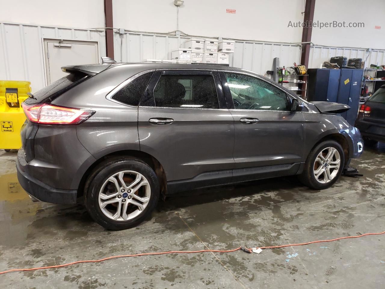 2018 Ford Edge Titanium Gray vin: 2FMPK3K96JBB67562