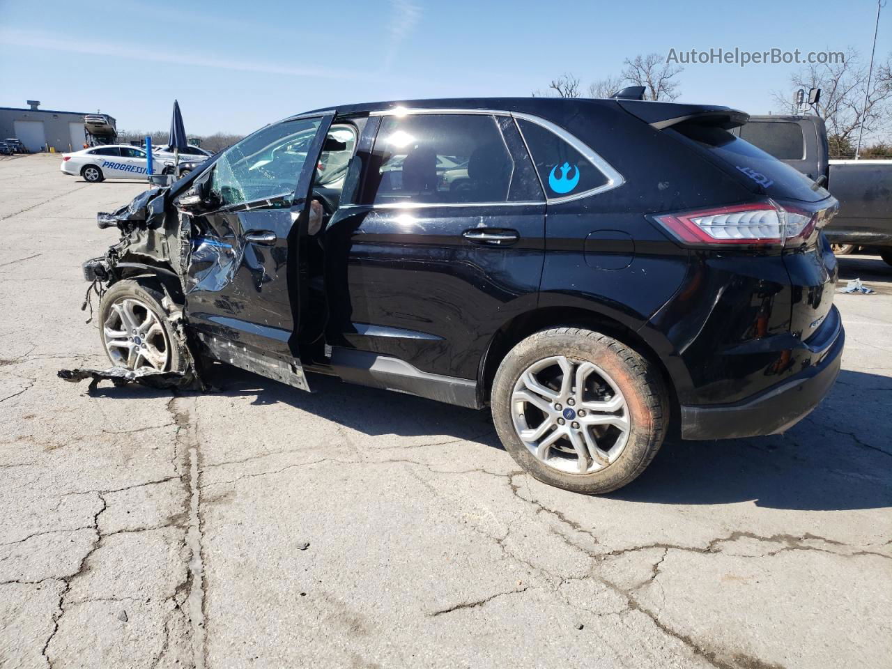 2018 Ford Edge Titanium Black vin: 2FMPK3K96JBB80330