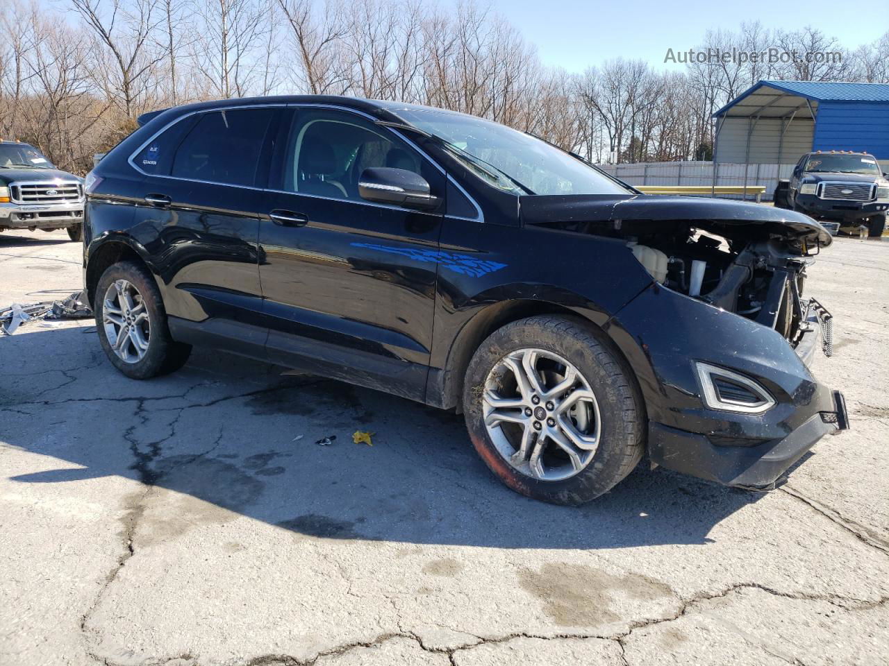 2018 Ford Edge Titanium Black vin: 2FMPK3K96JBB80330