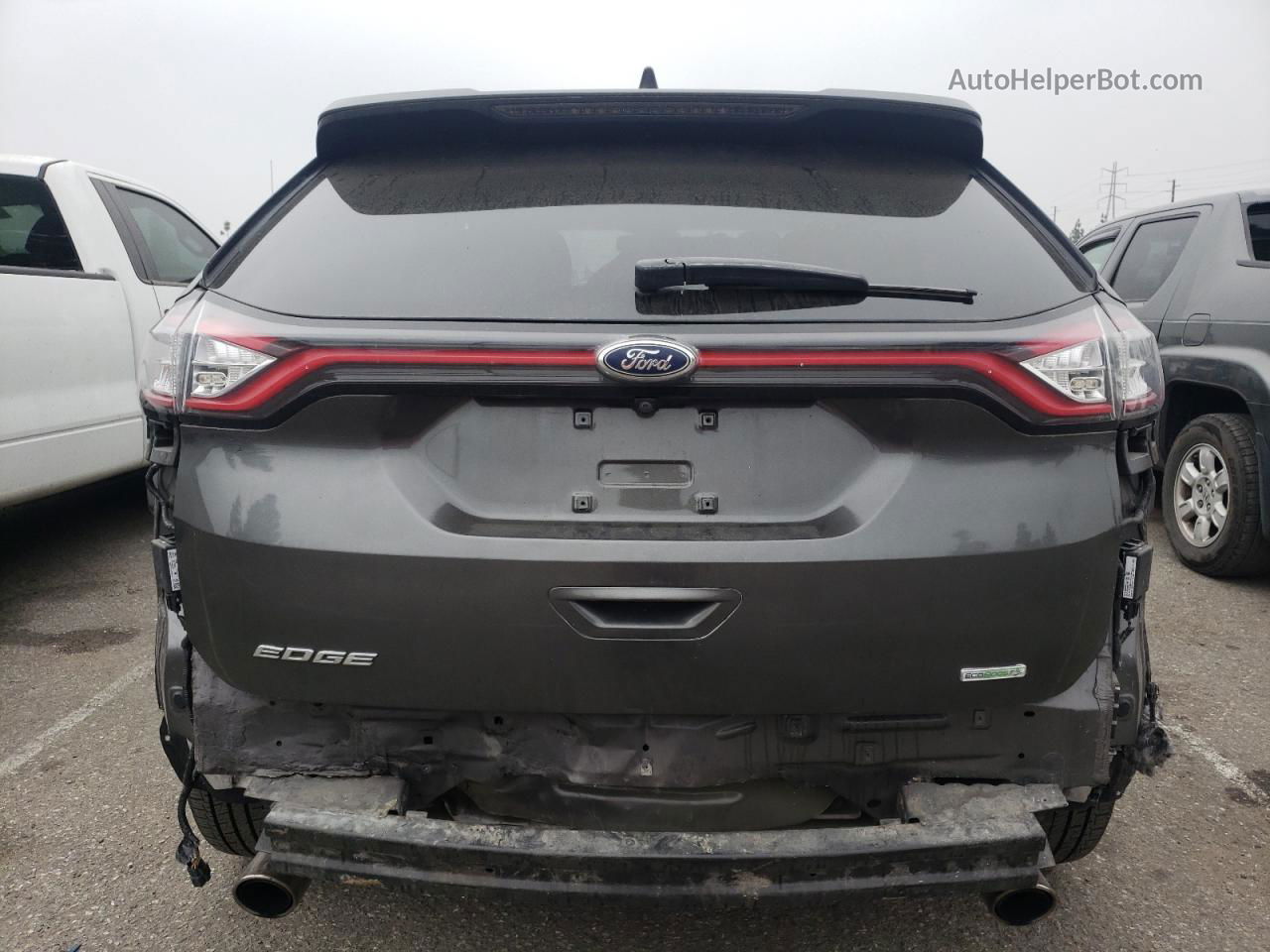 2018 Ford Edge Titanium Серый vin: 2FMPK3K96JBC23516