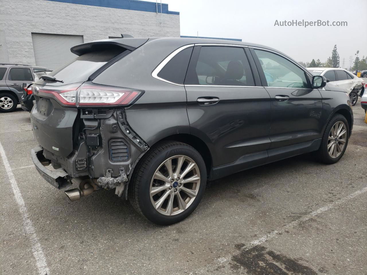 2018 Ford Edge Titanium Gray vin: 2FMPK3K96JBC23516