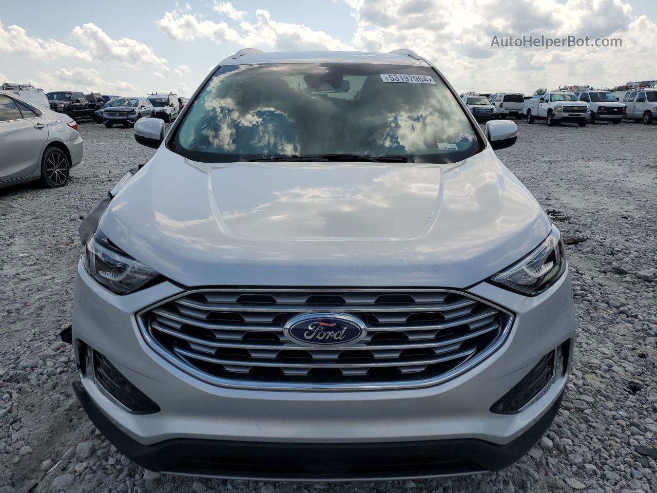 2019 Ford Edge Titanium Silver vin: 2FMPK3K96KBB59334