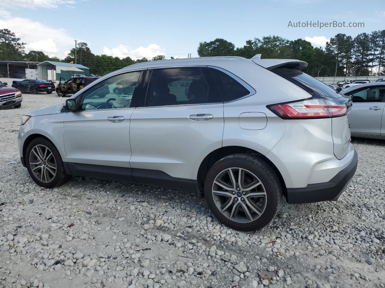 2019 Ford Edge Titanium Silver vin: 2FMPK3K96KBB59334