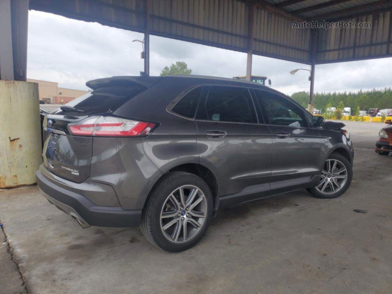 2019 Ford Edge Titanium Gray vin: 2FMPK3K96KBC05177