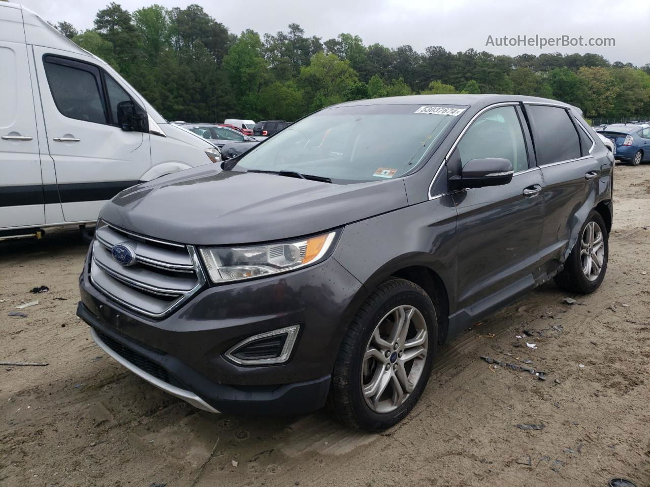 2017 Ford Edge Titanium Black vin: 2FMPK3K97HBB75986