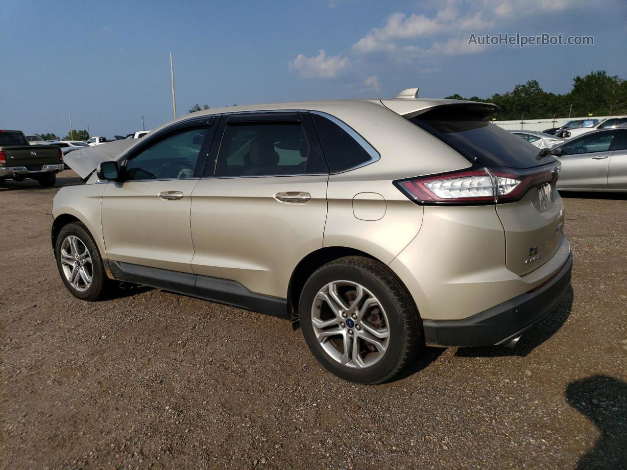 2017 Ford Edge Titanium Золотой vin: 2FMPK3K97HBC03236