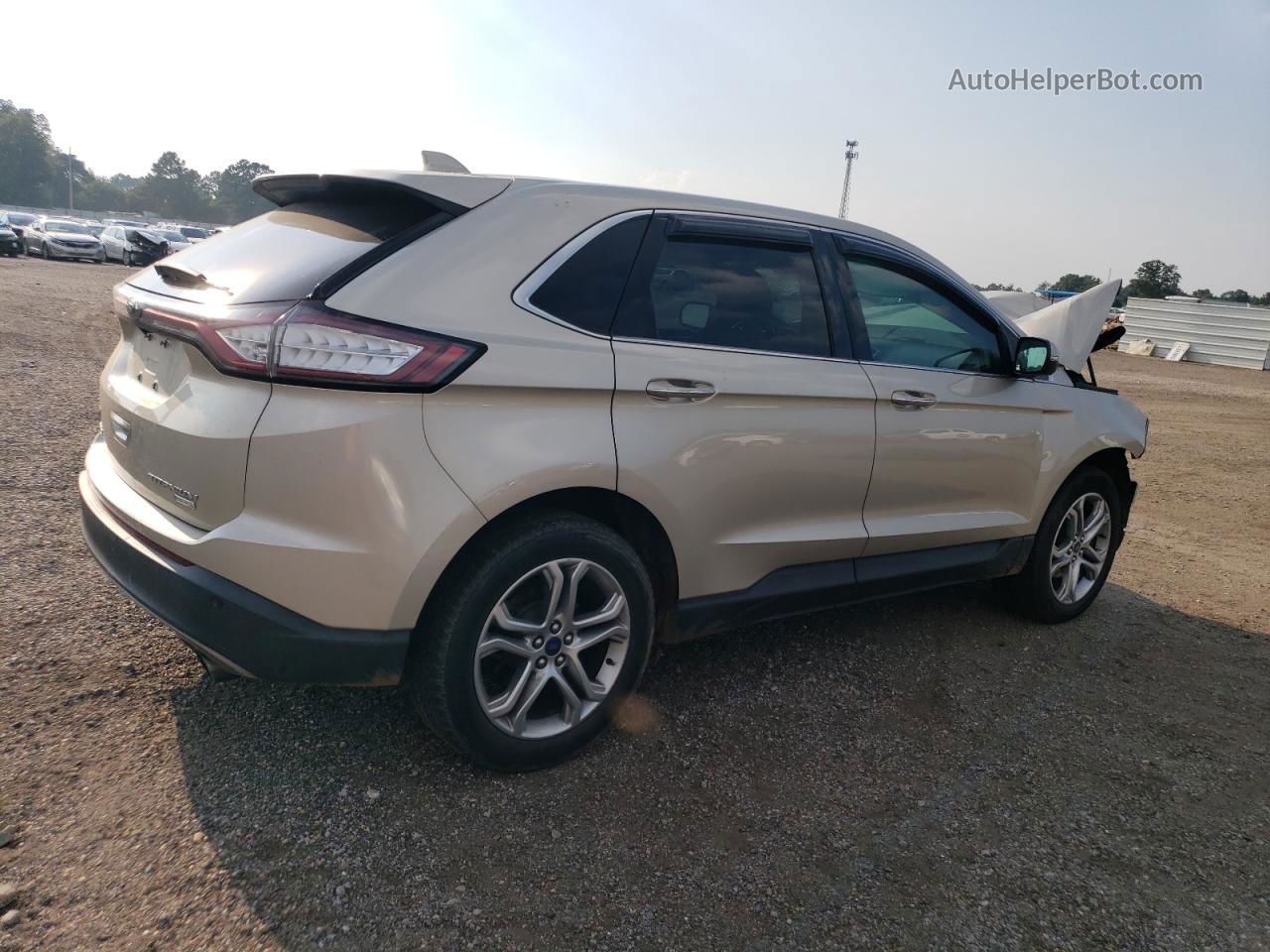 2017 Ford Edge Titanium Золотой vin: 2FMPK3K97HBC03236