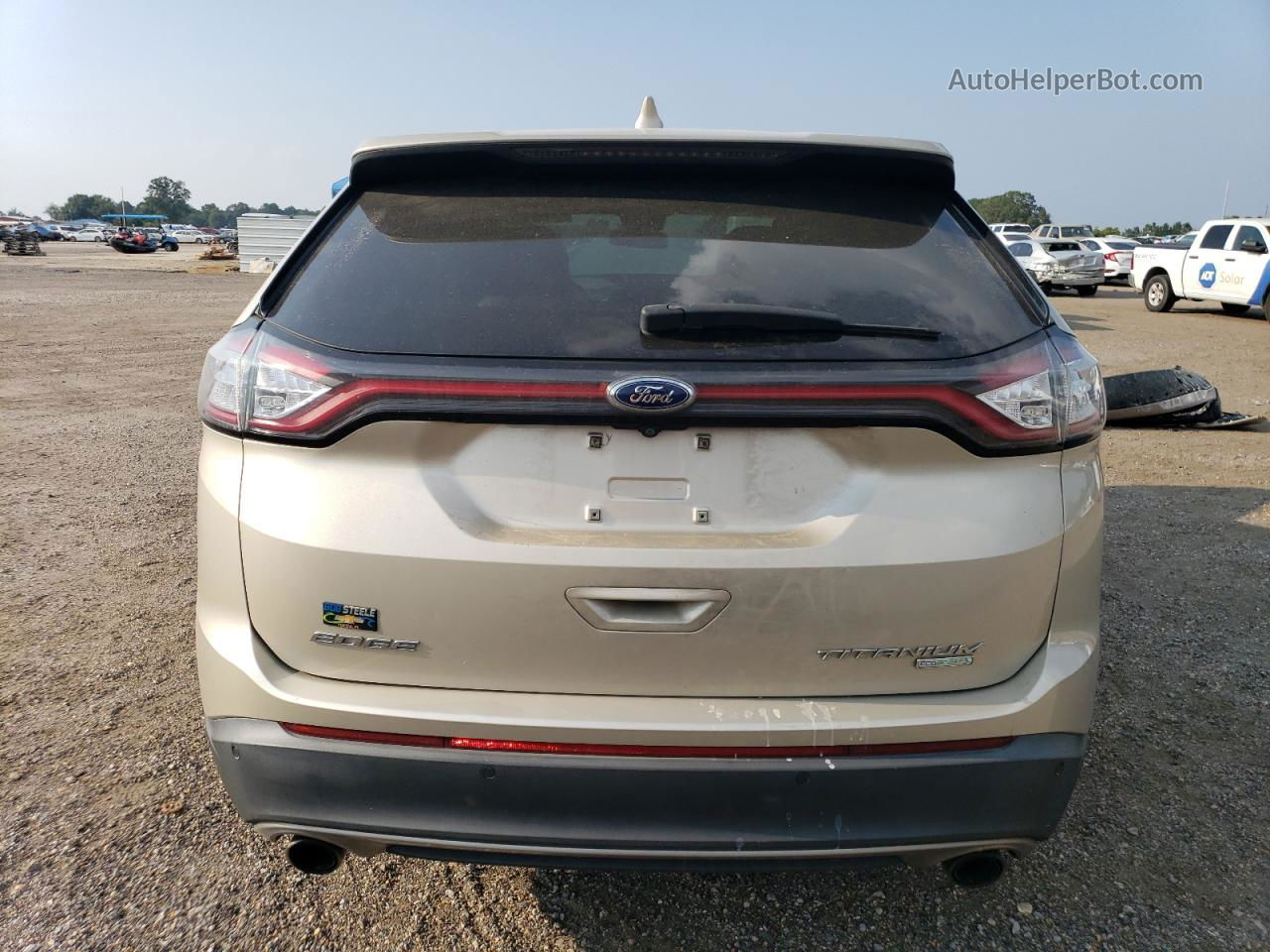 2017 Ford Edge Titanium Золотой vin: 2FMPK3K97HBC03236