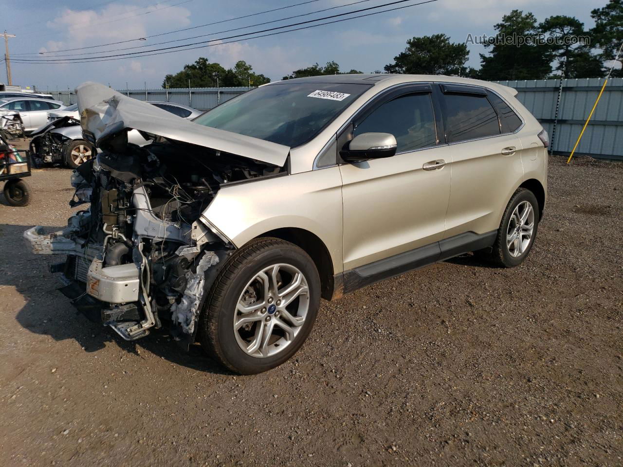 2017 Ford Edge Titanium Gold vin: 2FMPK3K97HBC03236