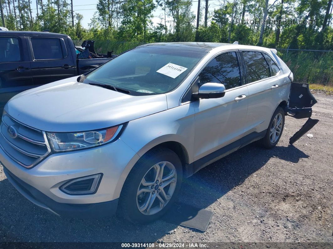 2018 Ford Edge Titanium Silver vin: 2FMPK3K97JBB19858