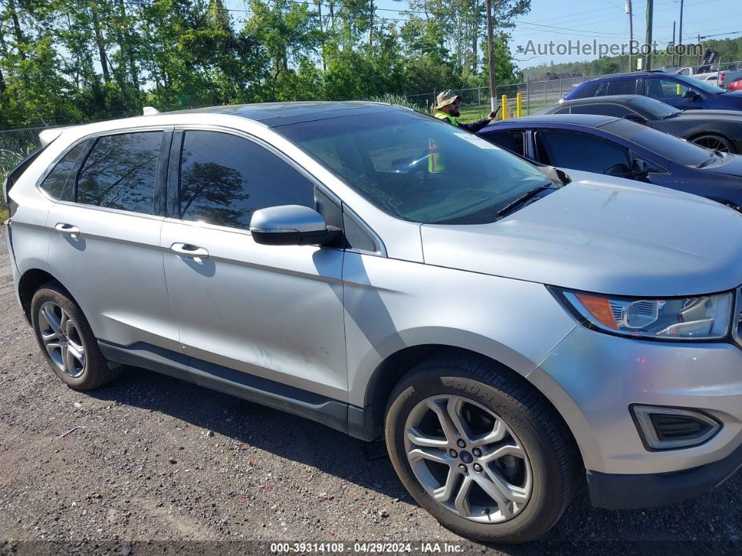 2018 Ford Edge Titanium Silver vin: 2FMPK3K97JBB19858