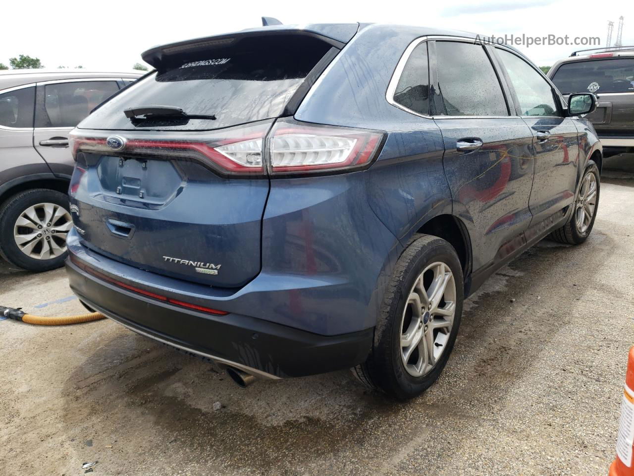 2018 Ford Edge Titanium Blue vin: 2FMPK3K97JBB31704