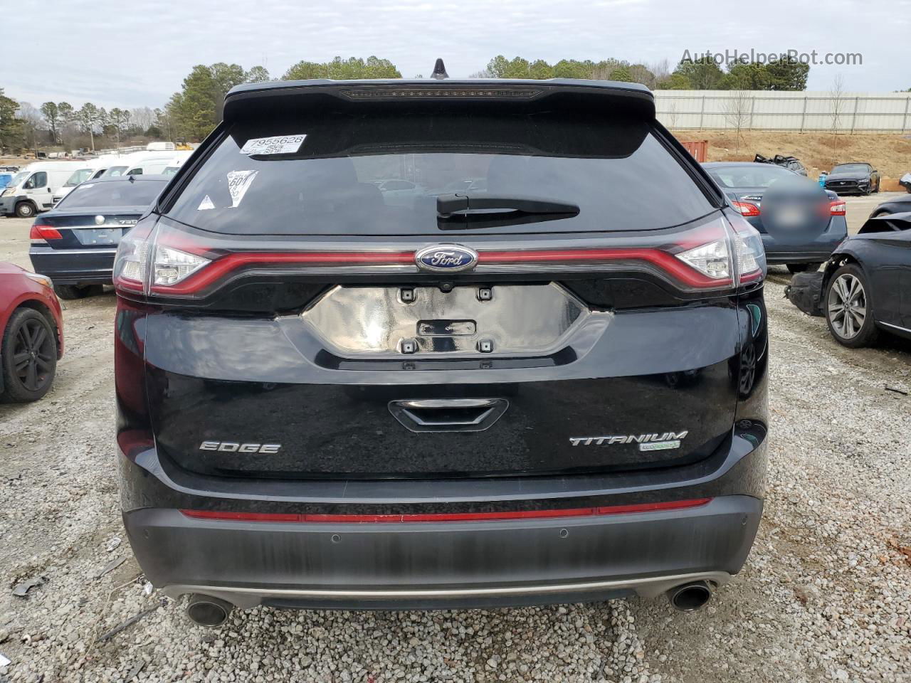 2018 Ford Edge Titanium Black vin: 2FMPK3K97JBB42136