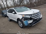 2018 Ford Edge Titanium White vin: 2FMPK3K97JBC39577