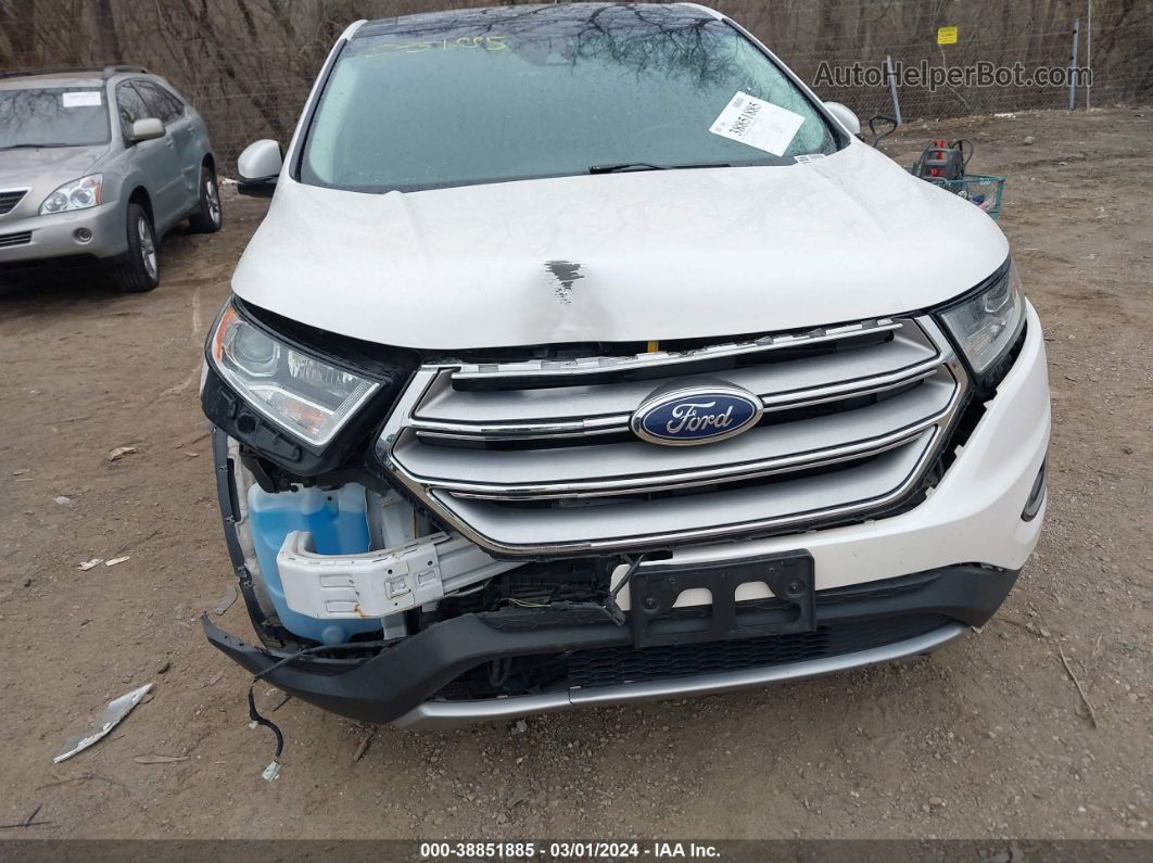 2018 Ford Edge Titanium White vin: 2FMPK3K97JBC39577