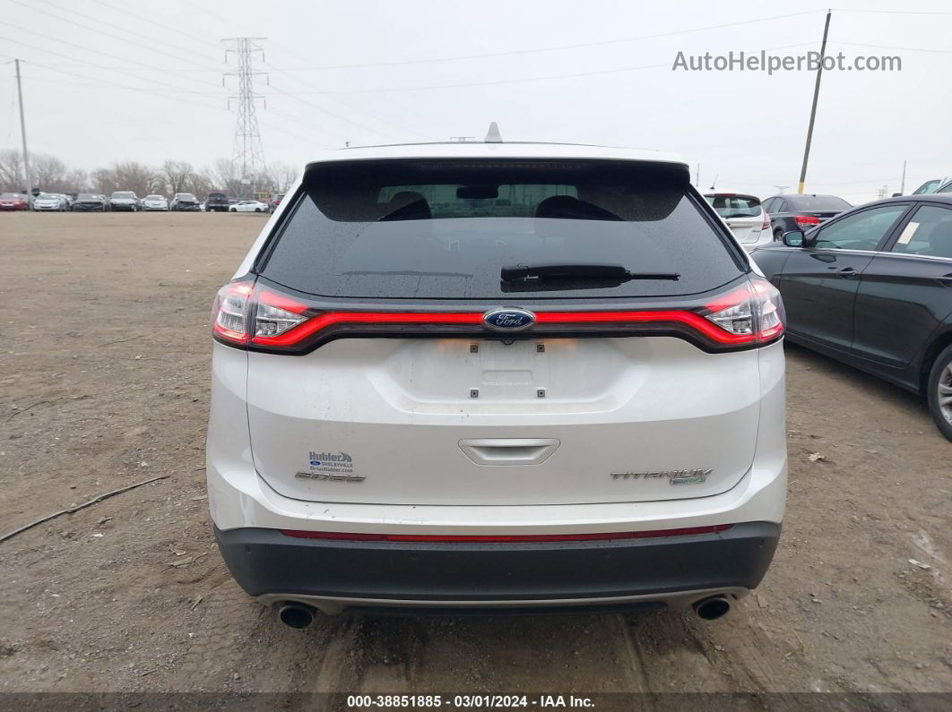 2018 Ford Edge Titanium Белый vin: 2FMPK3K97JBC39577