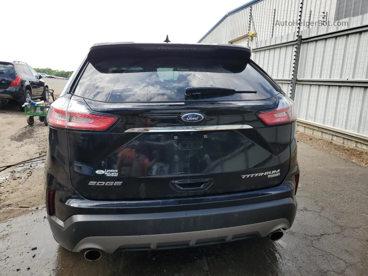 2020 Ford Edge Titanium Черный vin: 2FMPK3K97LBA15941