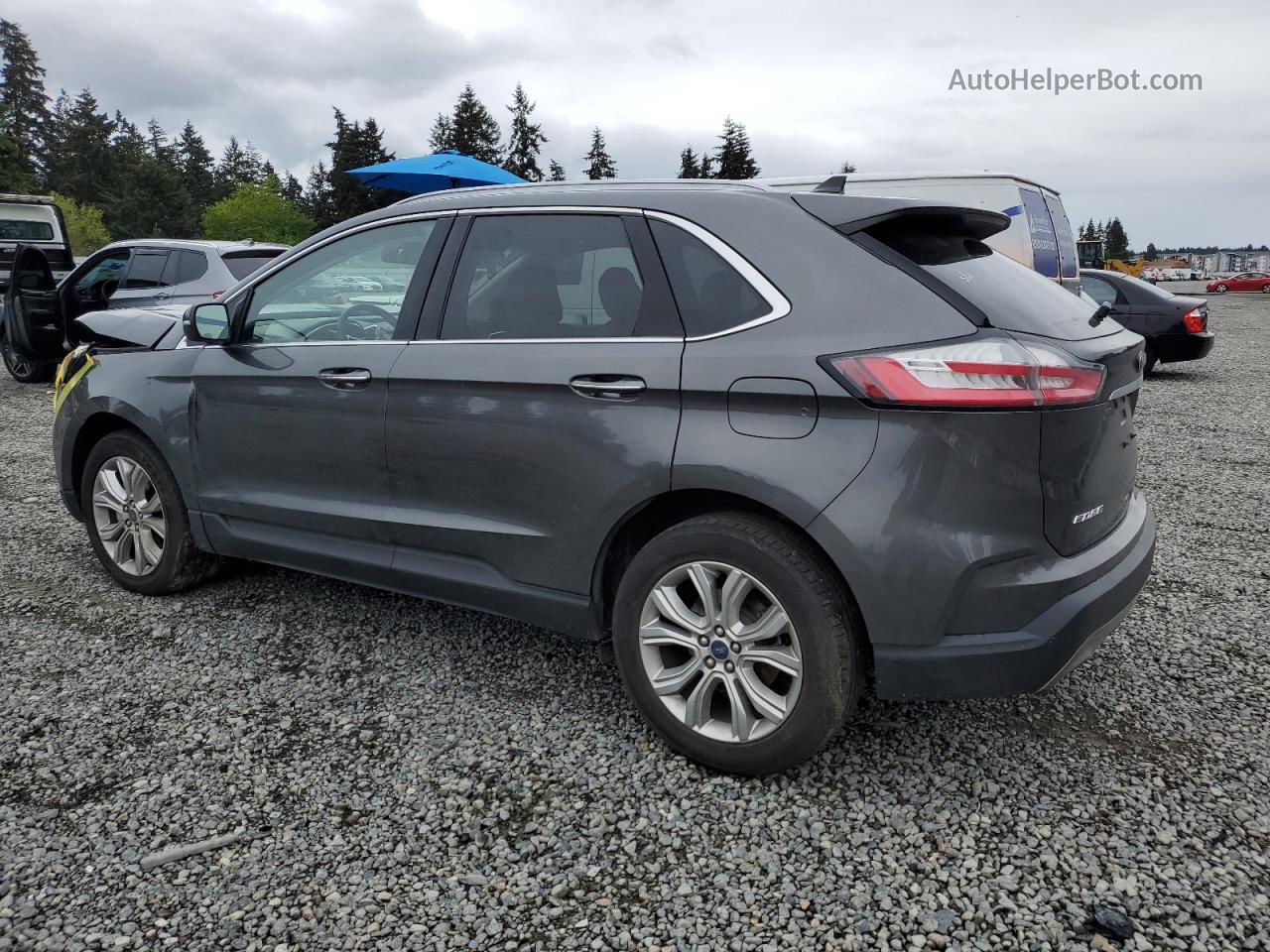 2020 Ford Edge Titanium Gray vin: 2FMPK3K97LBB37909