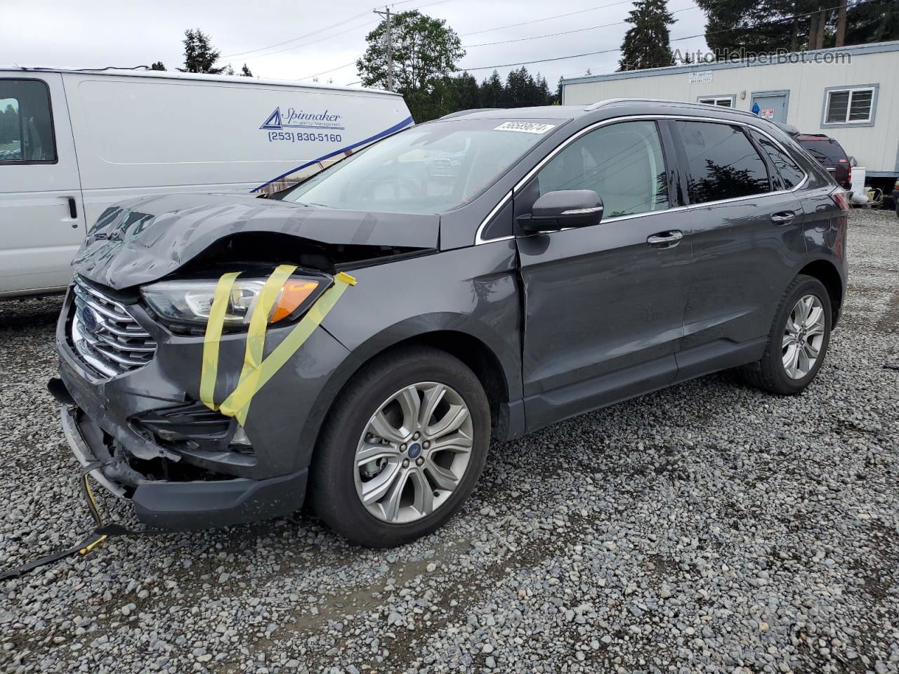 2020 Ford Edge Titanium Gray vin: 2FMPK3K97LBB37909