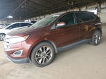 2016 Ford Edge Titanium Burgundy vin: 2FMPK3K98GBC25051