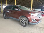 2016 Ford Edge Titanium Burgundy vin: 2FMPK3K98GBC25051