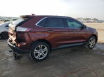 2016 Ford Edge Titanium Burgundy vin: 2FMPK3K98GBC56641