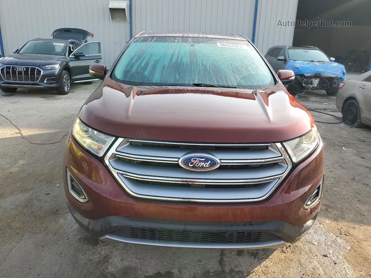 2016 Ford Edge Titanium Burgundy vin: 2FMPK3K98GBC56641