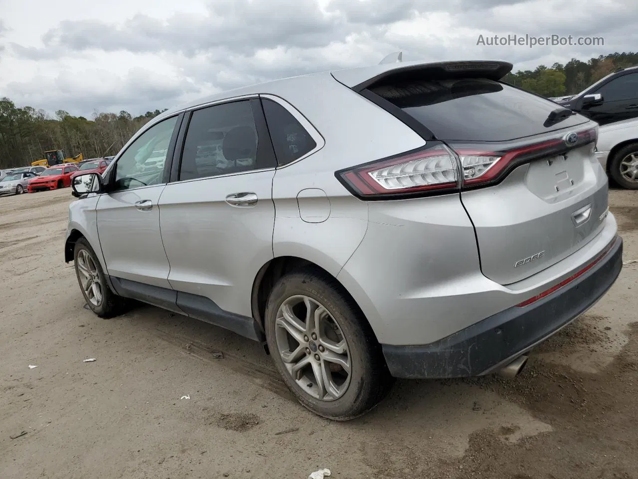 2017 Ford Edge Titanium Silver vin: 2FMPK3K98HBB57738