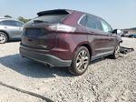 2017 Ford Edge Titanium Burgundy vin: 2FMPK3K98HBC51411