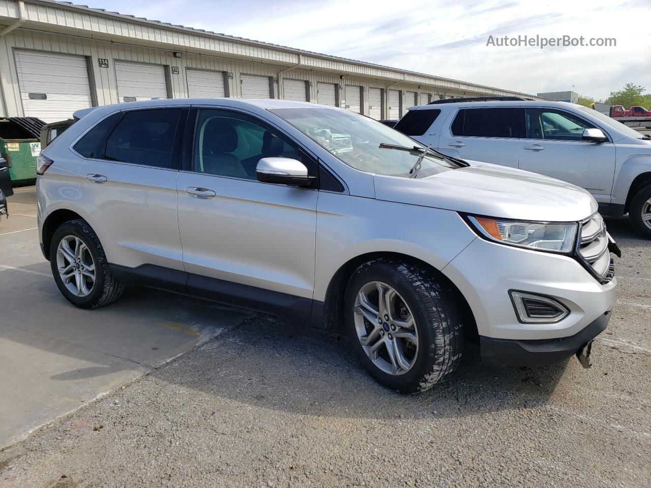 2018 Ford Edge Titanium White vin: 2FMPK3K98JBB07931