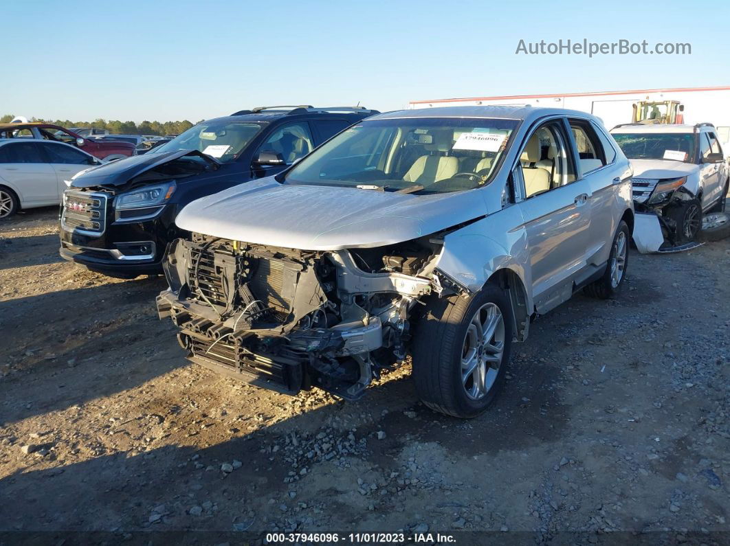 2018 Ford Edge Titanium Silver vin: 2FMPK3K98JBB75257