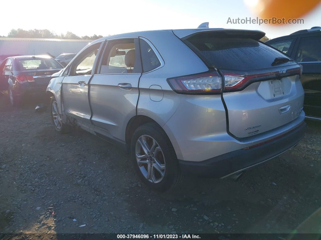 2018 Ford Edge Titanium Серебряный vin: 2FMPK3K98JBB75257