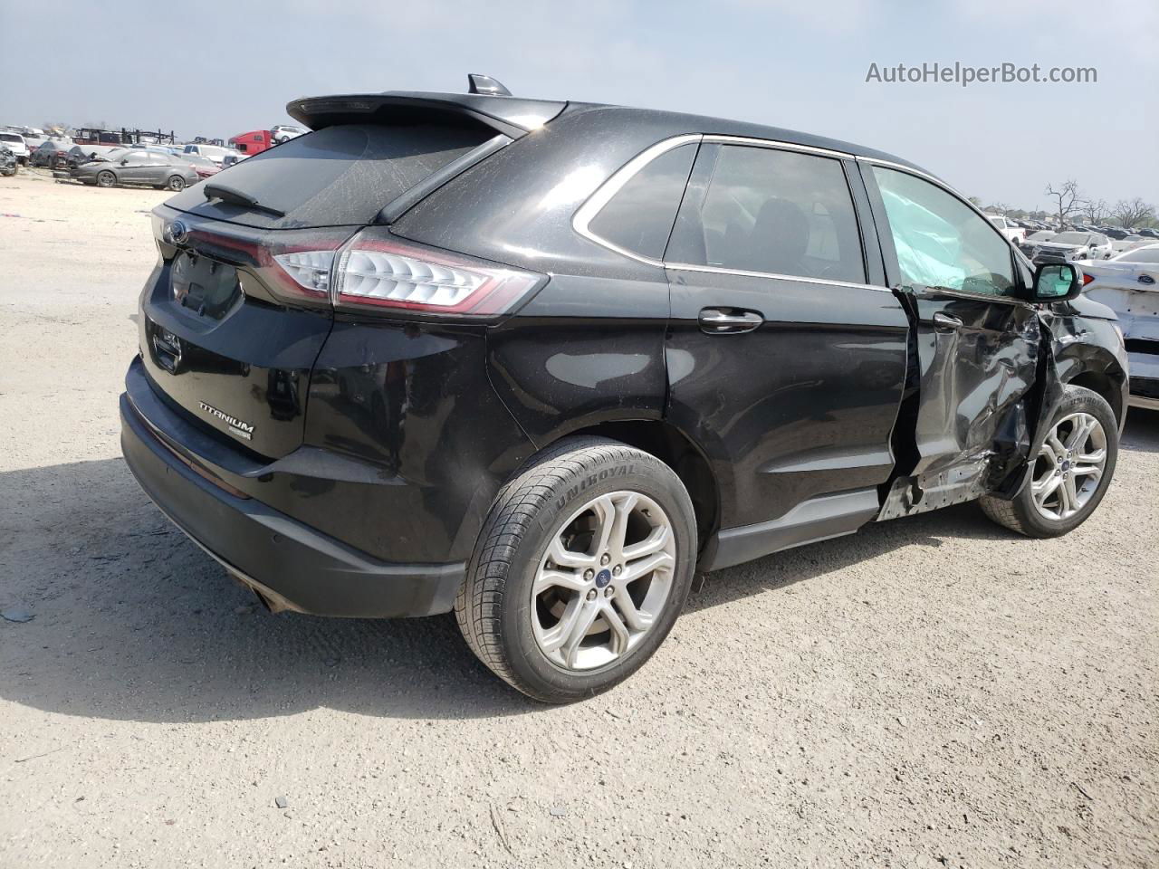 2018 Ford Edge Titanium Black vin: 2FMPK3K98JBC16390