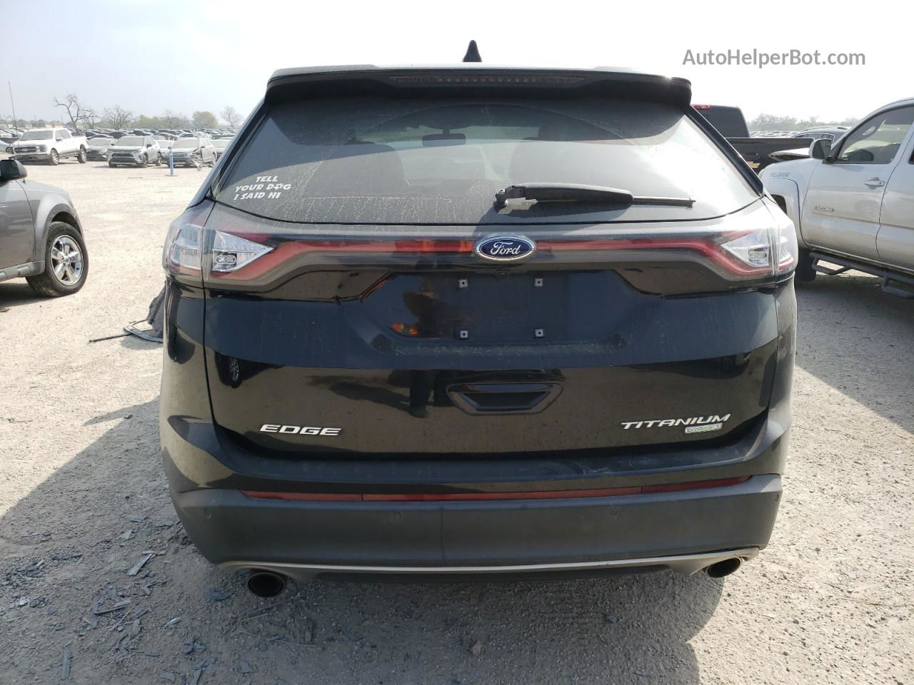 2018 Ford Edge Titanium Black vin: 2FMPK3K98JBC16390