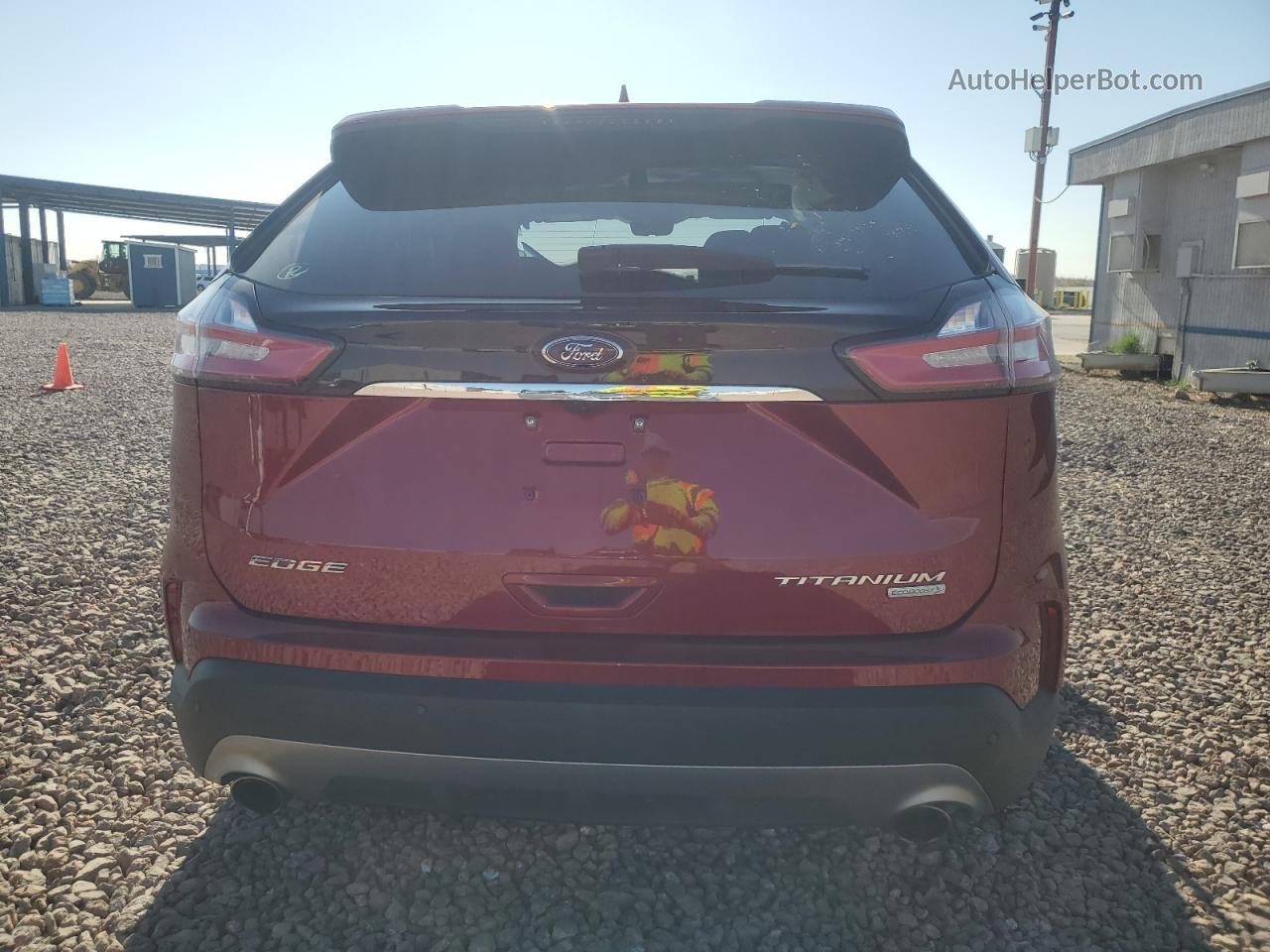 2019 Ford Edge Titanium Red vin: 2FMPK3K98KBC74209