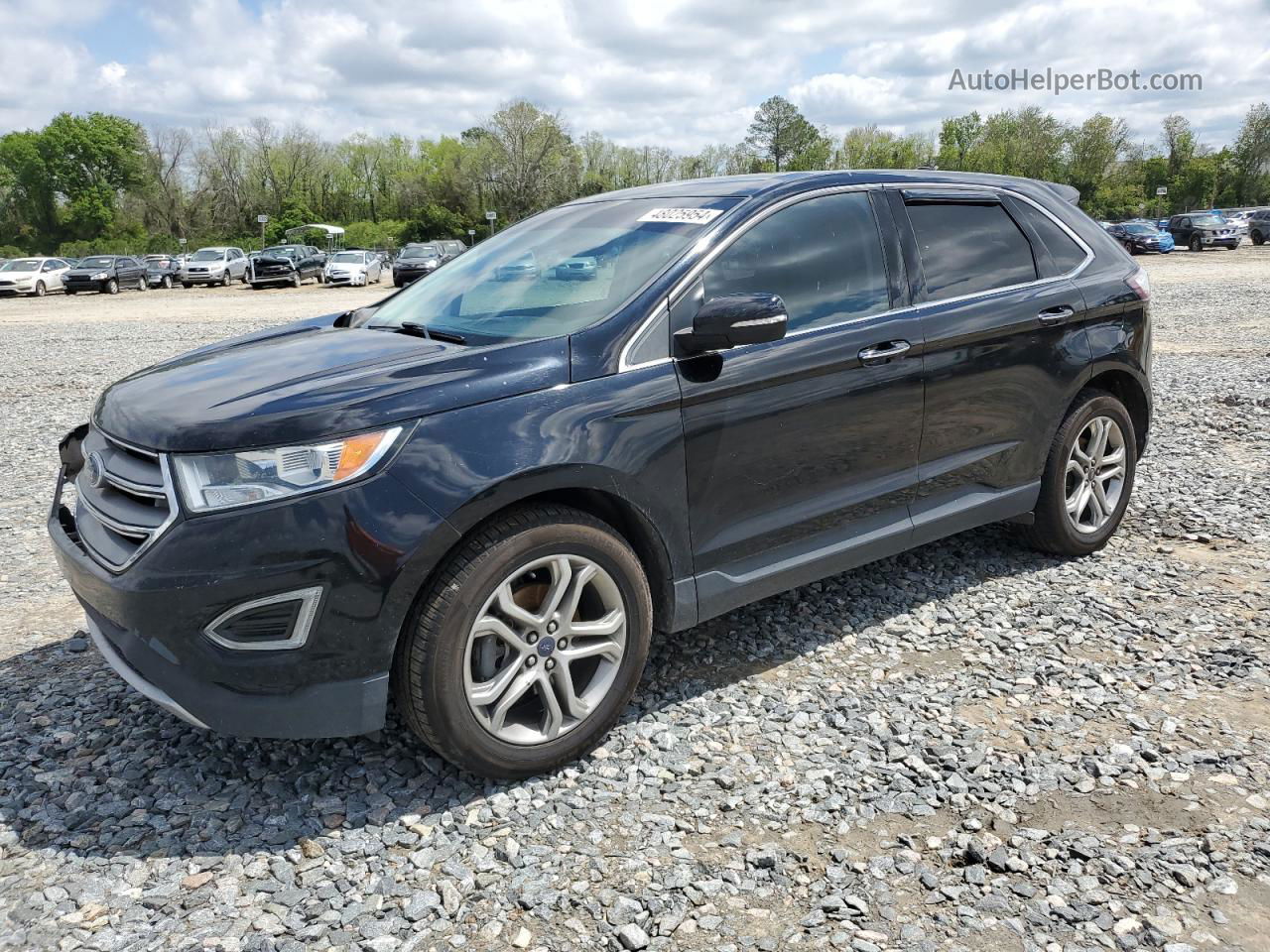 2016 Ford Edge Titanium Black vin: 2FMPK3K99GBB42602