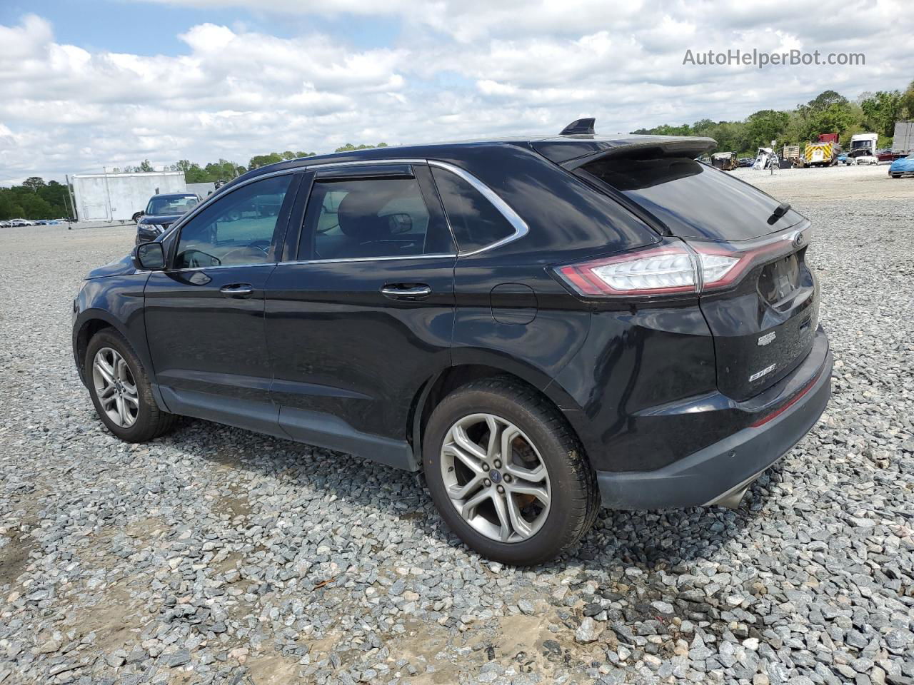 2016 Ford Edge Titanium Черный vin: 2FMPK3K99GBB42602