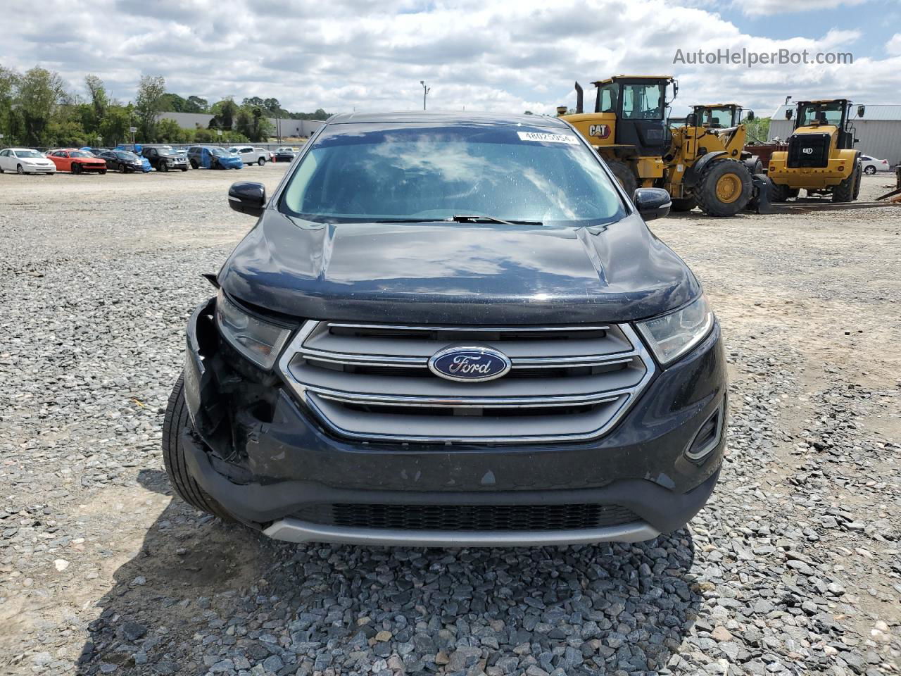 2016 Ford Edge Titanium Черный vin: 2FMPK3K99GBB42602