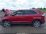 2017 Ford Edge Titanium Red vin: 2FMPK3K99HBB05664