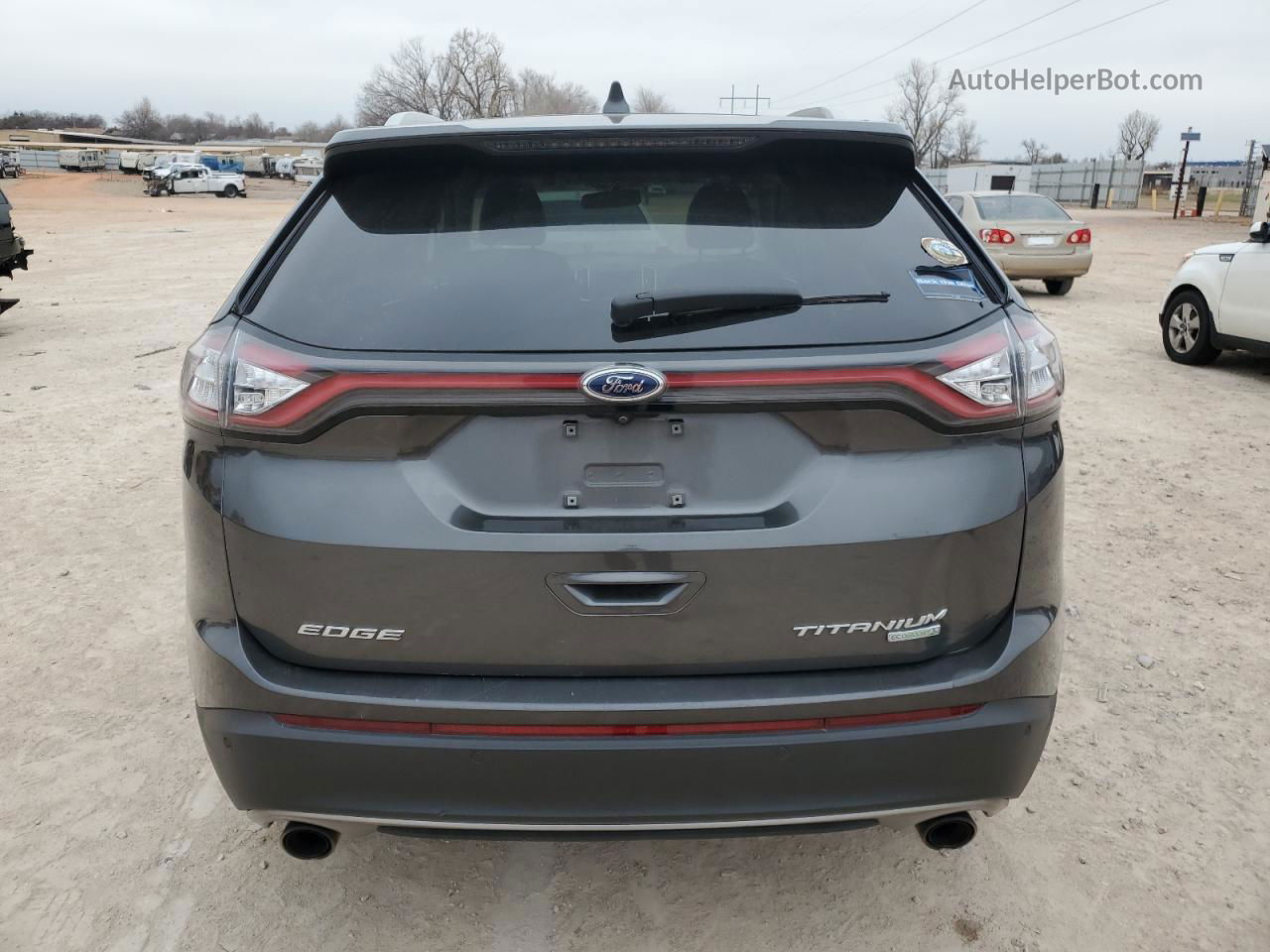 2017 Ford Edge Titanium Gray vin: 2FMPK3K99HBC43897